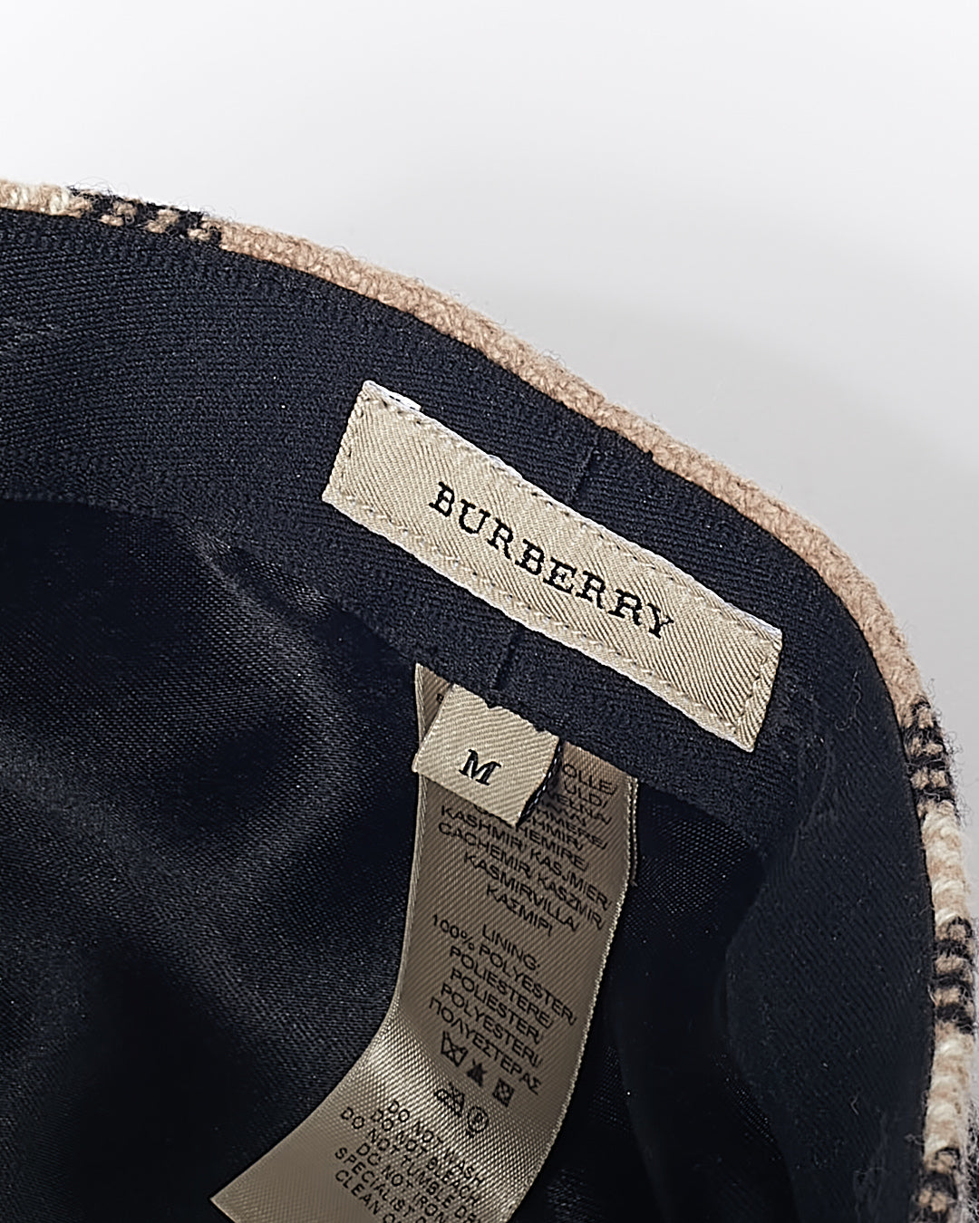 Burberry Nova Check Wool Beret