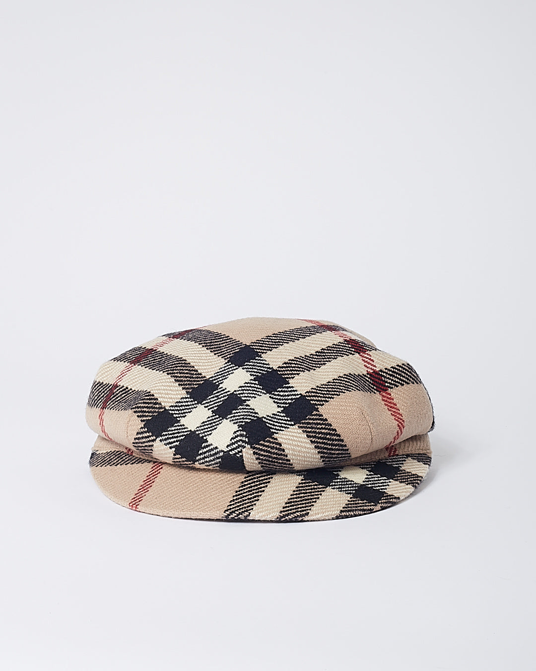 Burberry Nova Check Wool Beret