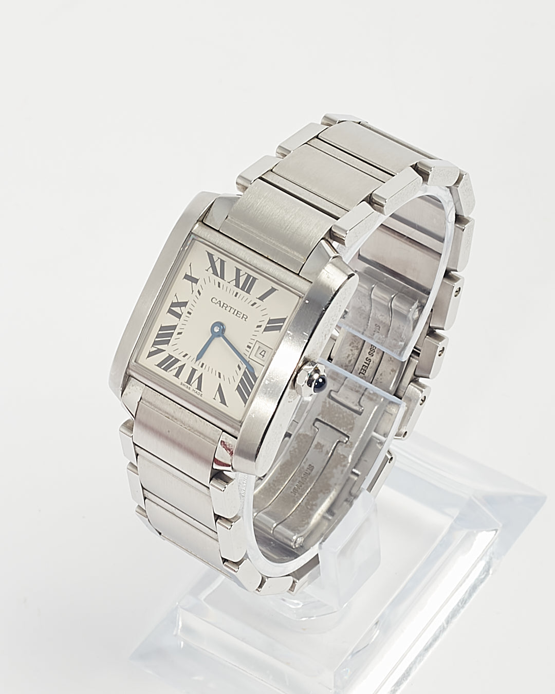 Cartier Stainless Steel Tank Francaise Watch 30mm