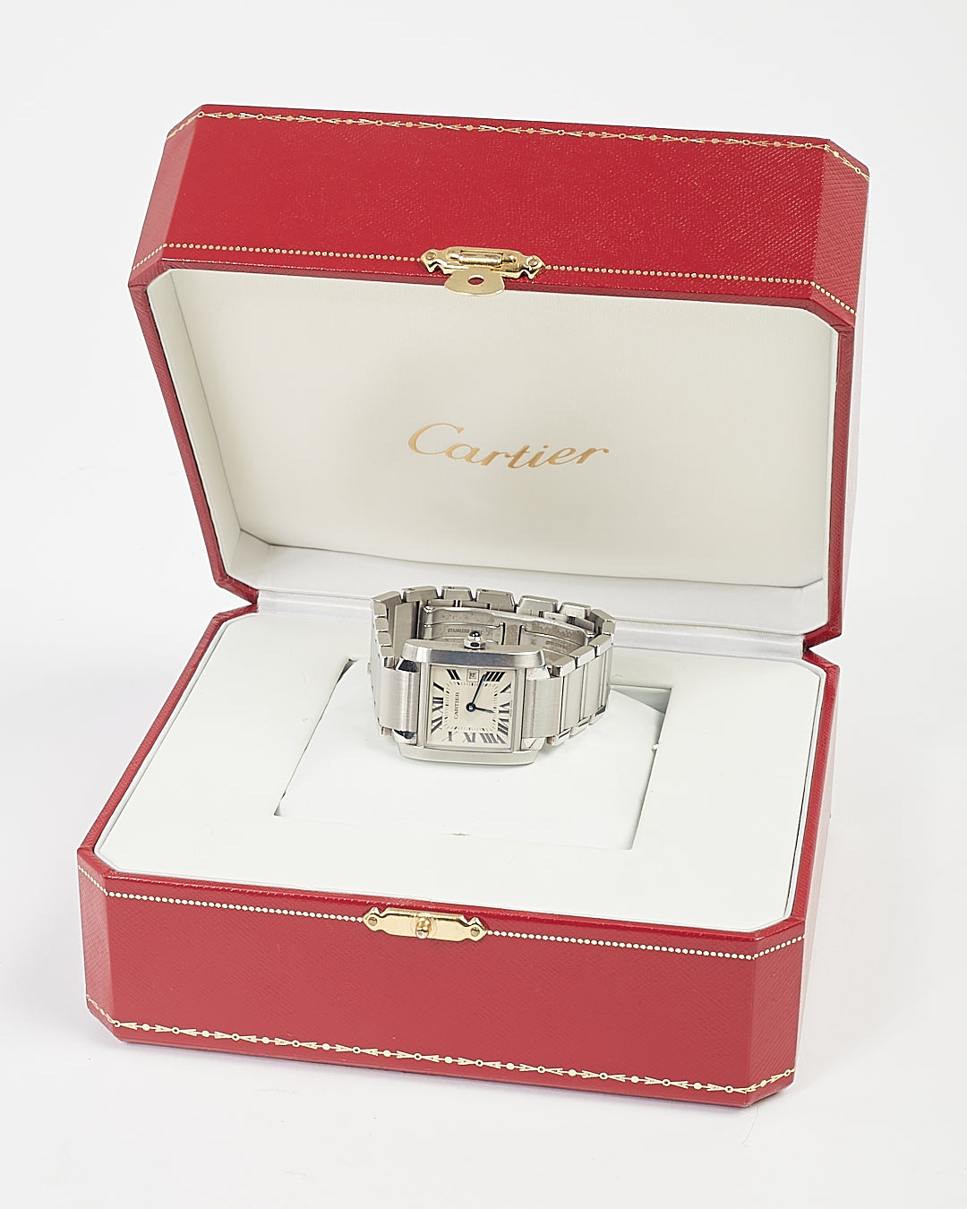 Cartier Stainless Steel Tank Francaise Watch 30mm