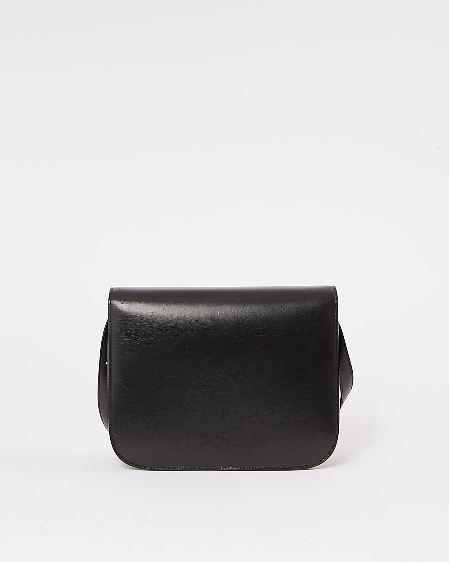 Celine Black Leather Medium Classic Box Bag