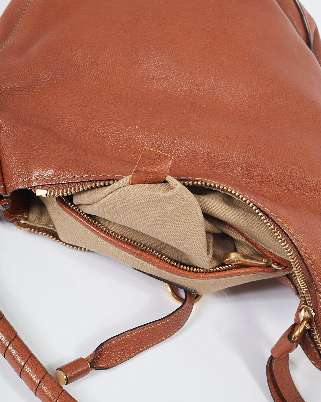 Chloe Tan Leather Marcie Hobo Bag