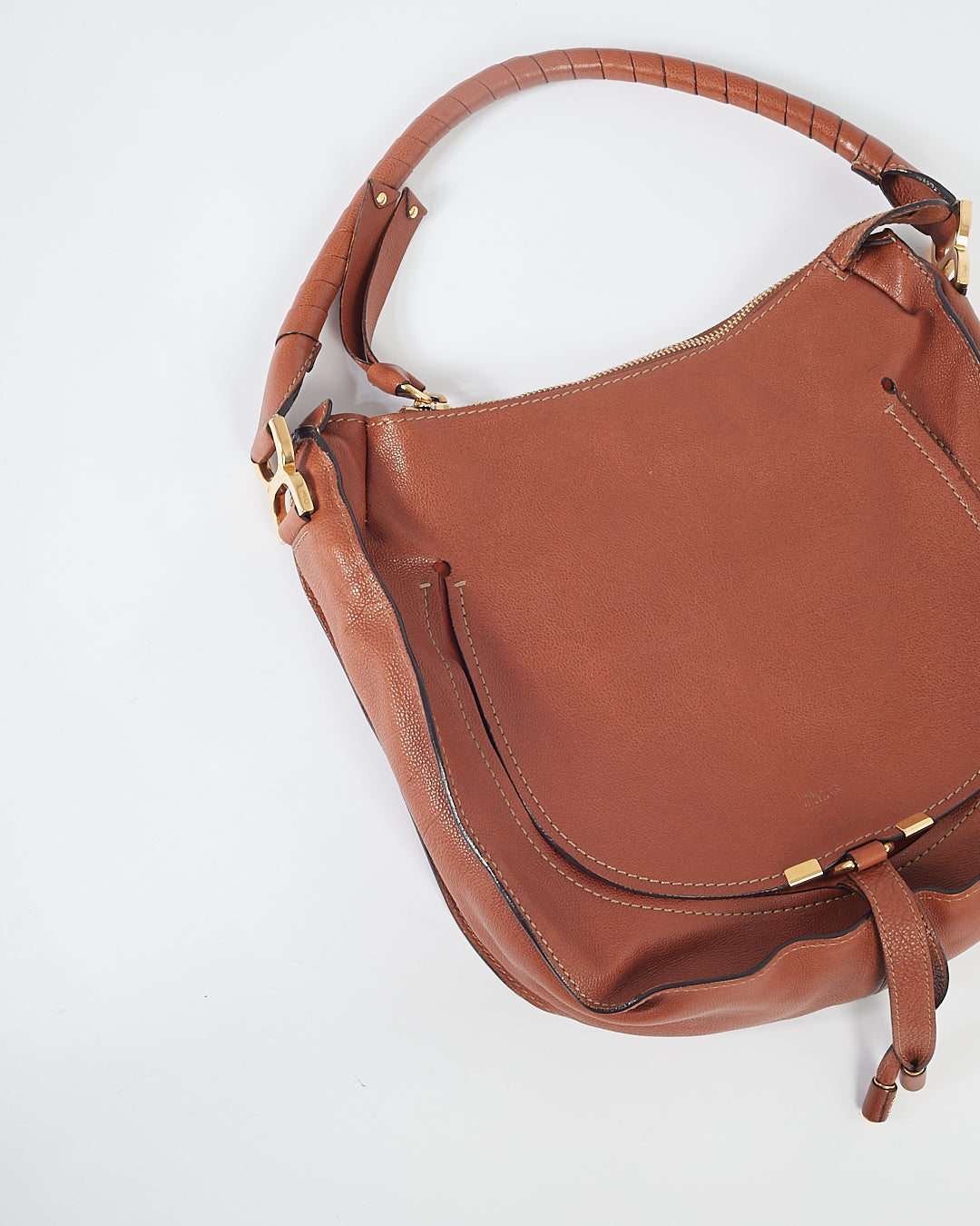 Chloe Tan Leather Marcie Hobo Bag