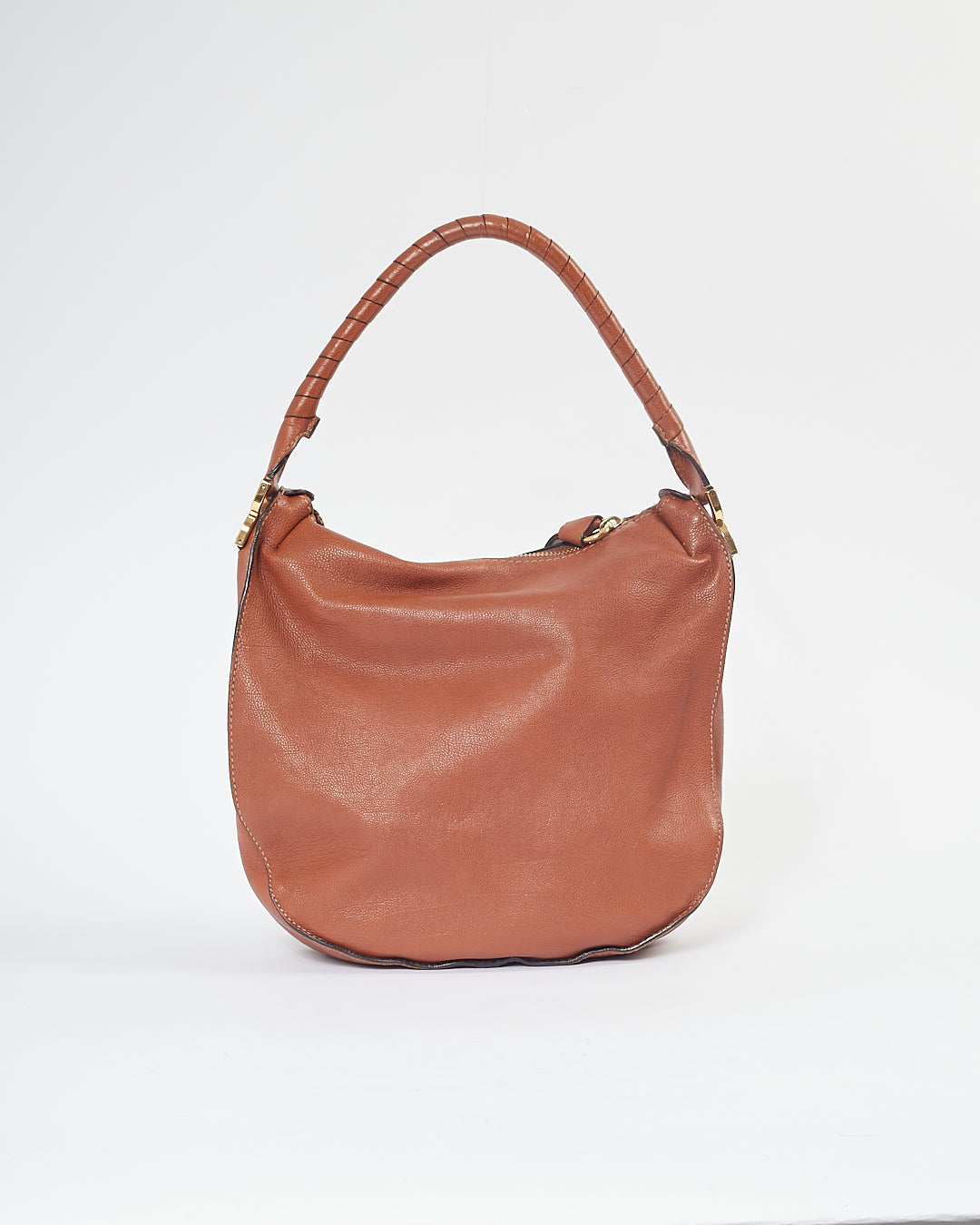 Chloe Tan Leather Marcie Hobo Bag