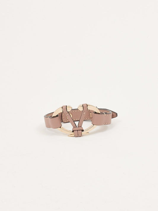 Valentino Blush Pink Logo Bracelet - M