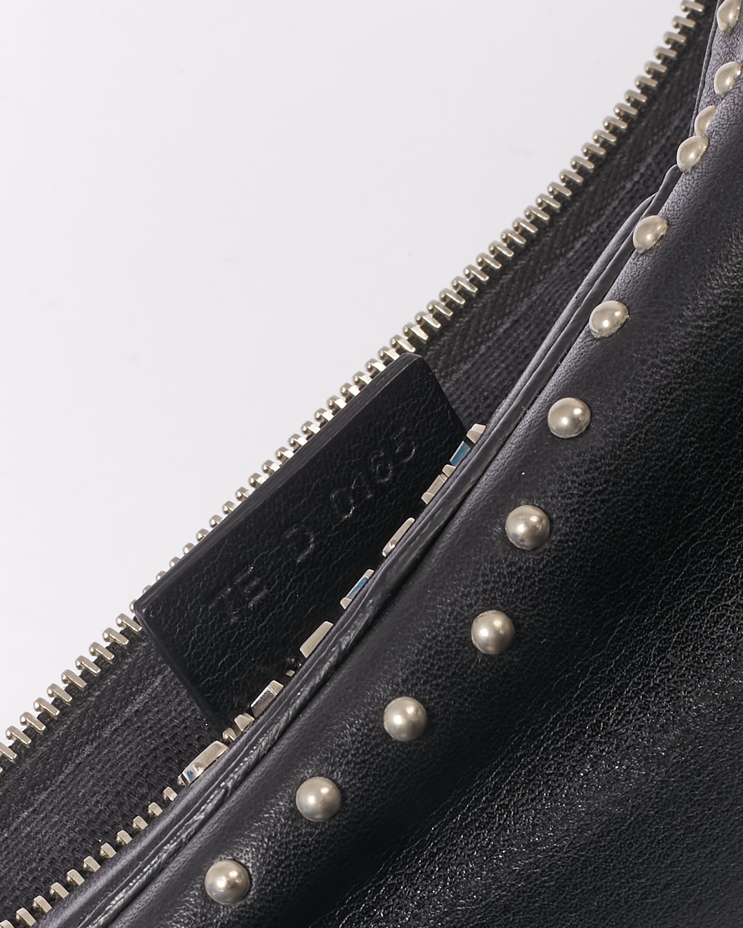 Givenchy Black Leather Studded Clutch Pouch