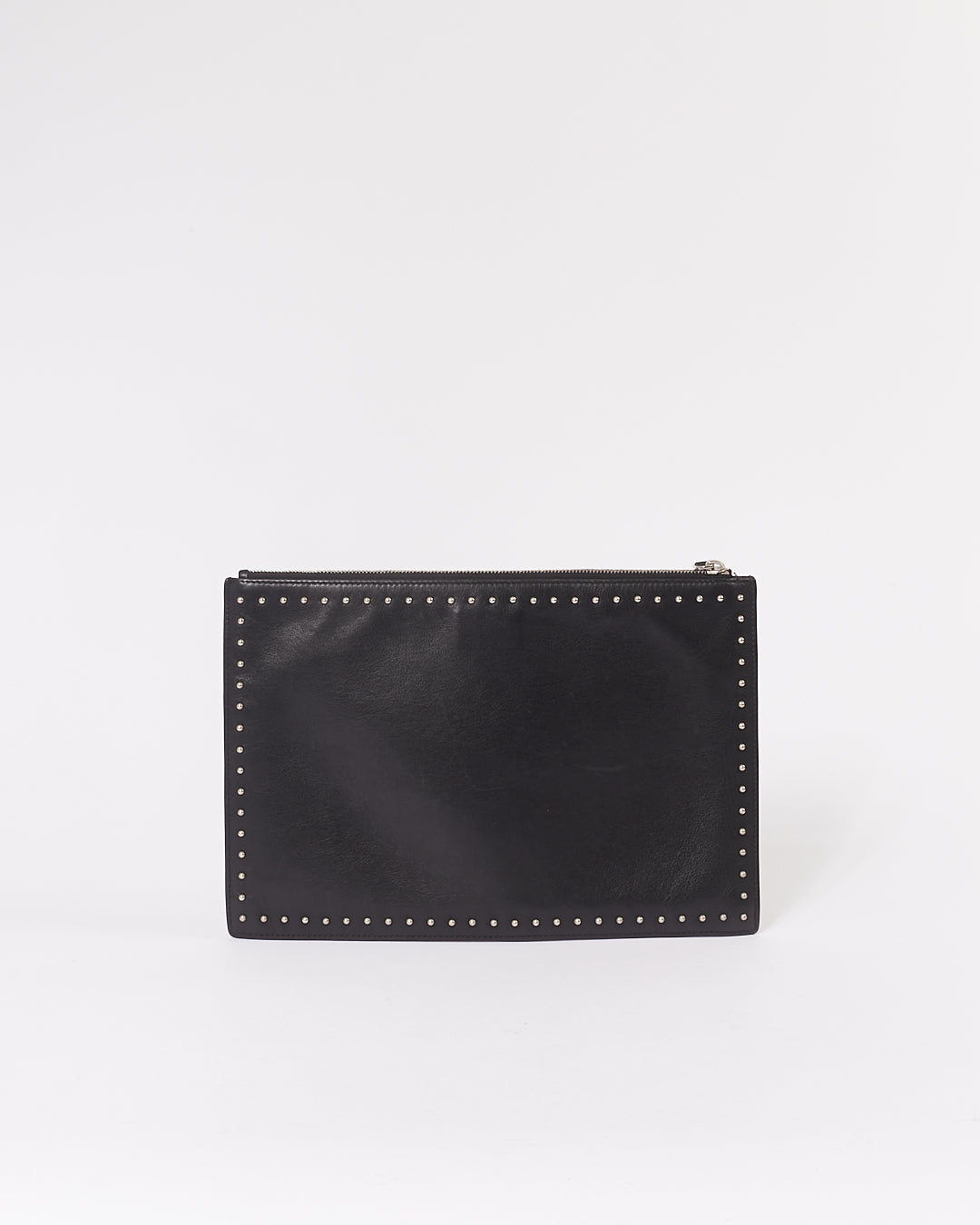 Givenchy Black Leather Studded Clutch Pouch