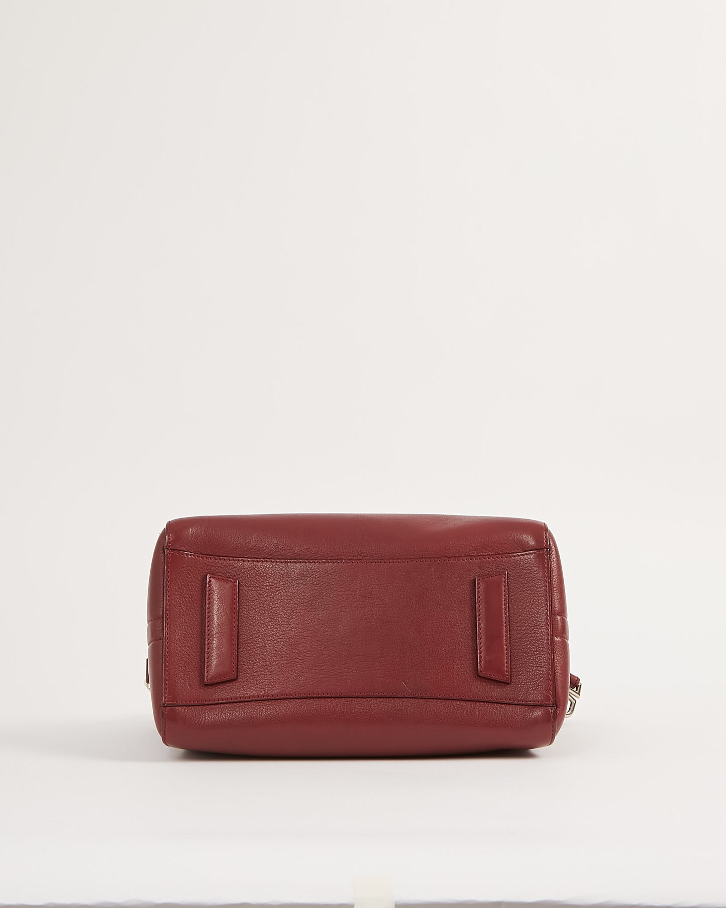 Givenchy Burgundy Grained Leather Small Antigona Bag