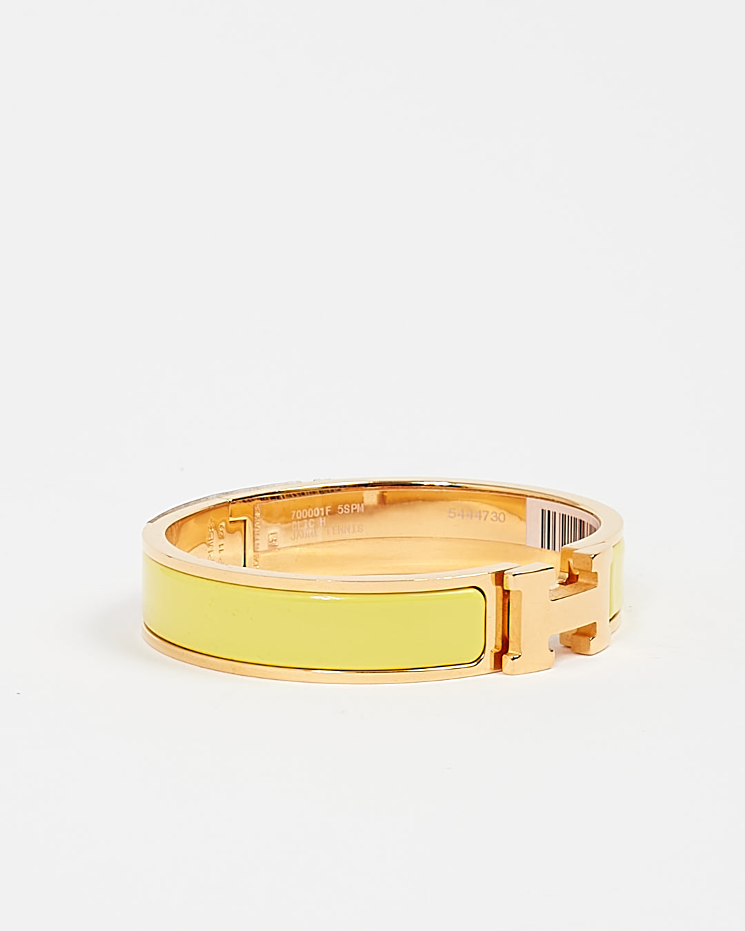 Hermes Yellow Gold Tone Clic Clac Small H Bracelet