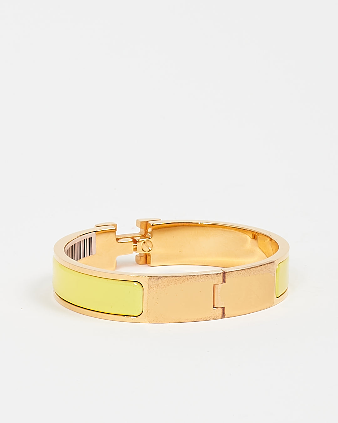 Hermes Yellow Gold Tone Clic Clac Small H Bracelet