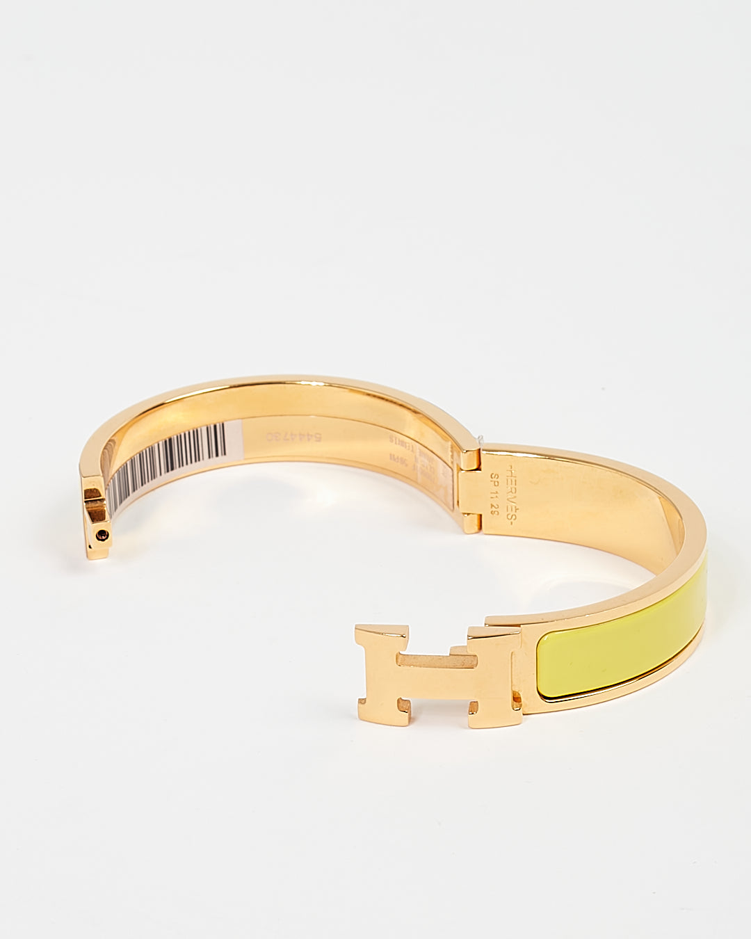 Hermes Yellow Gold Tone Clic Clac Small H Bracelet