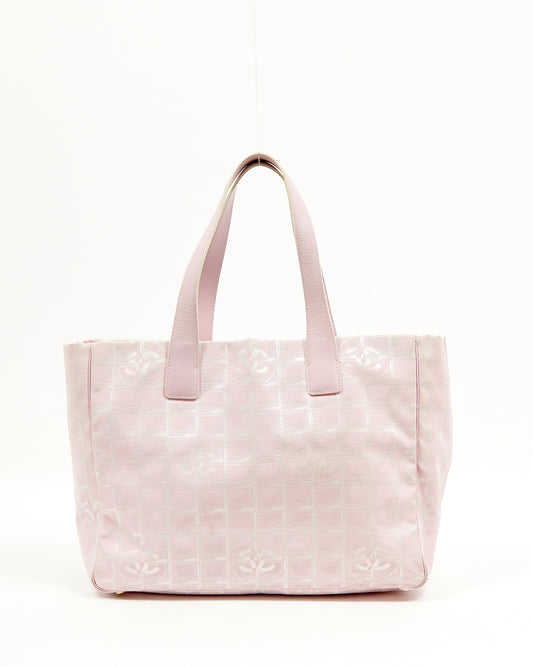 Chanel Pink Nylon New Travel Line Tote Bag