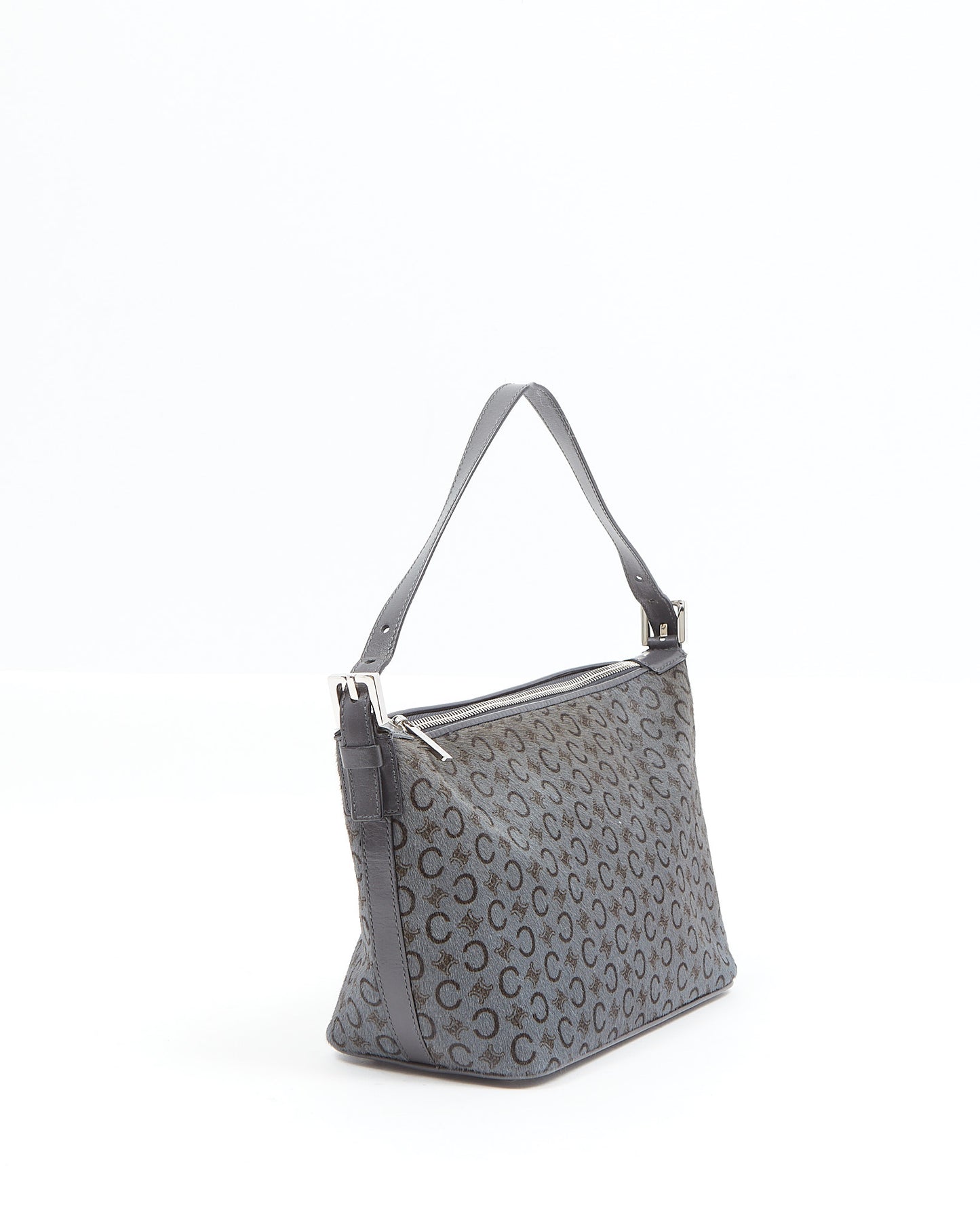 Celine Grey Pony Hair C Macadam Shoulder Bag