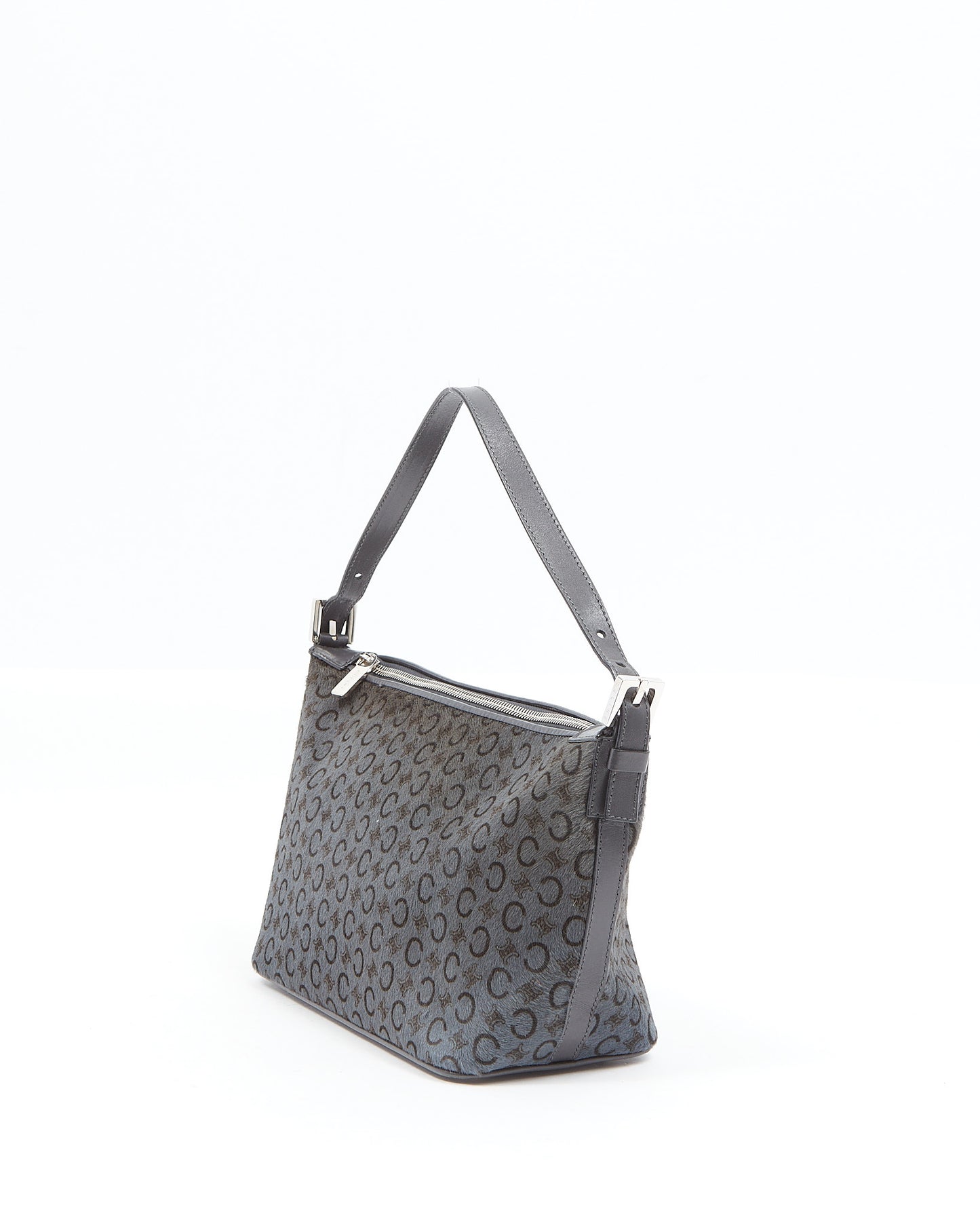 Celine Grey Pony Hair C Macadam Shoulder Bag