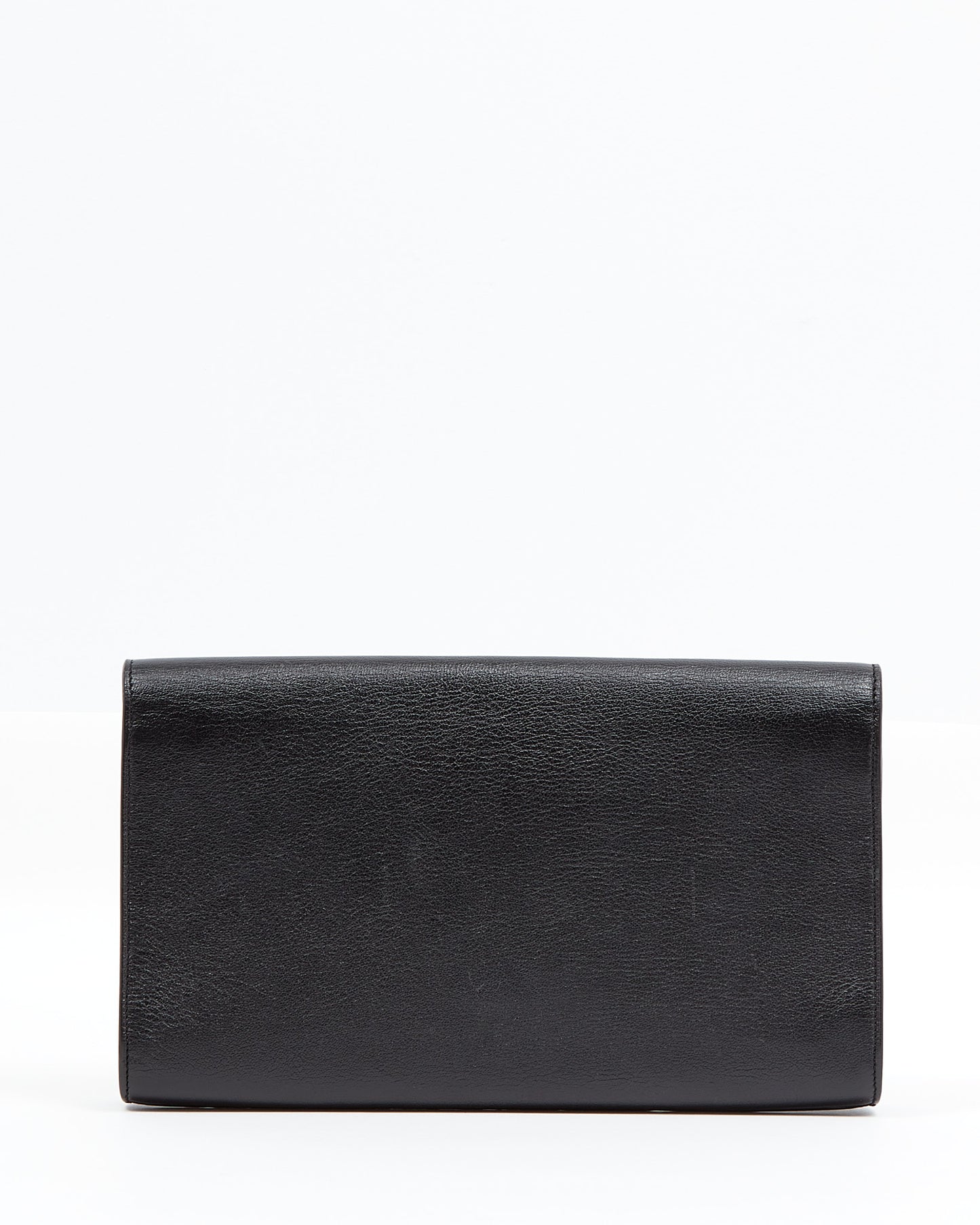 Saint Laurent Pochette YSL Belle de Jour en cuir noir