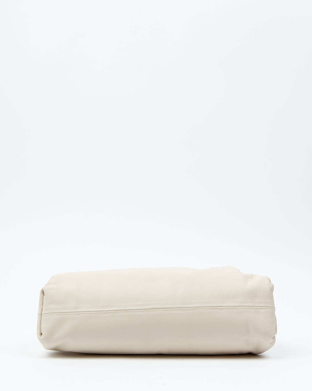 Bottega Veneta Off White Leather The Pouch Clutch