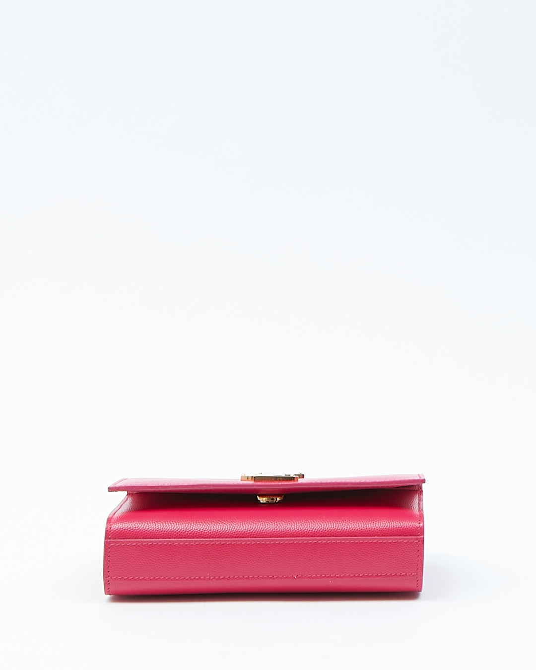 Saint Laurent Fuchsia Leather Small Monogram Kate Chain Bag