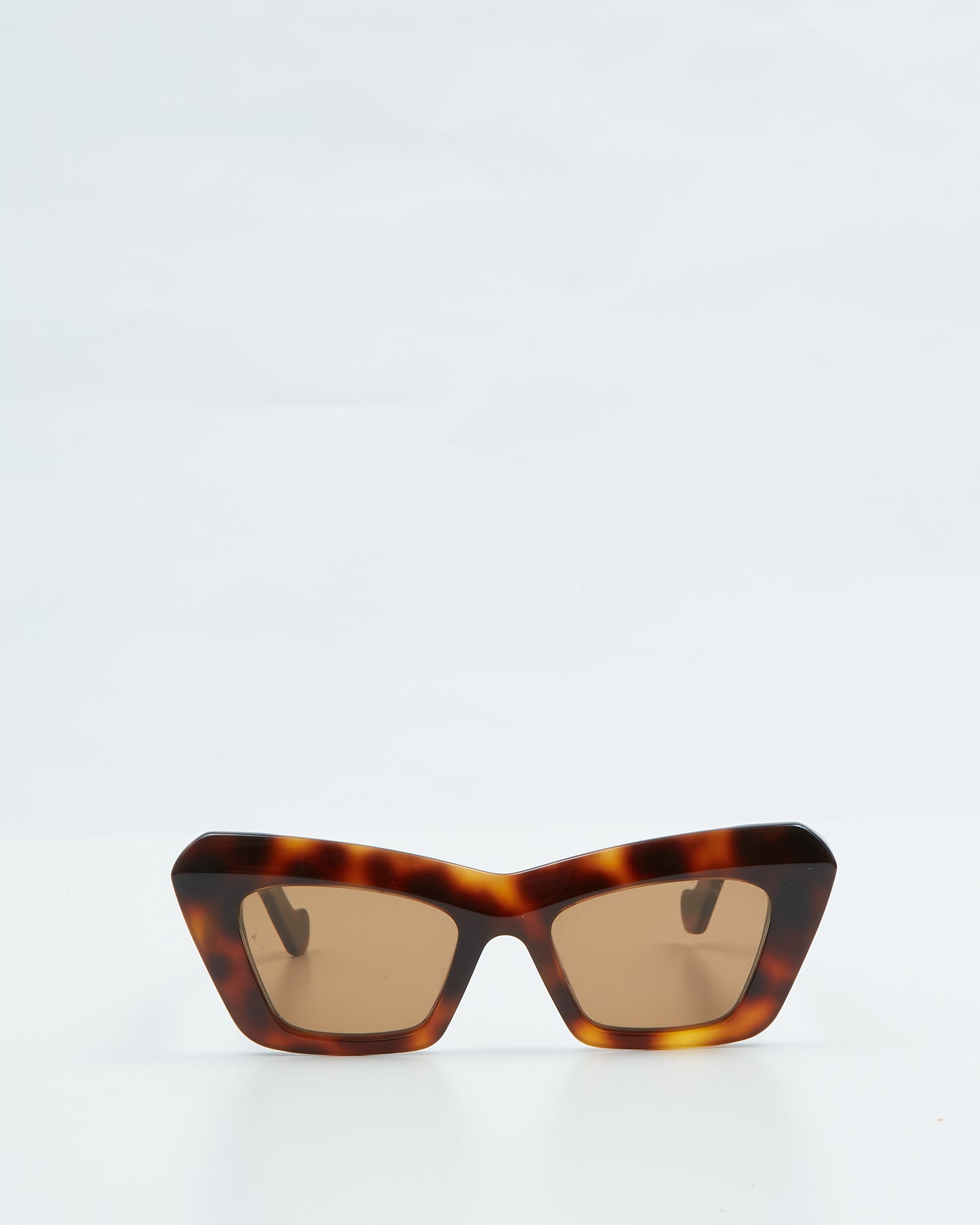 Loewe Brown Tortoise Cat Eye Tinted Sunglasses