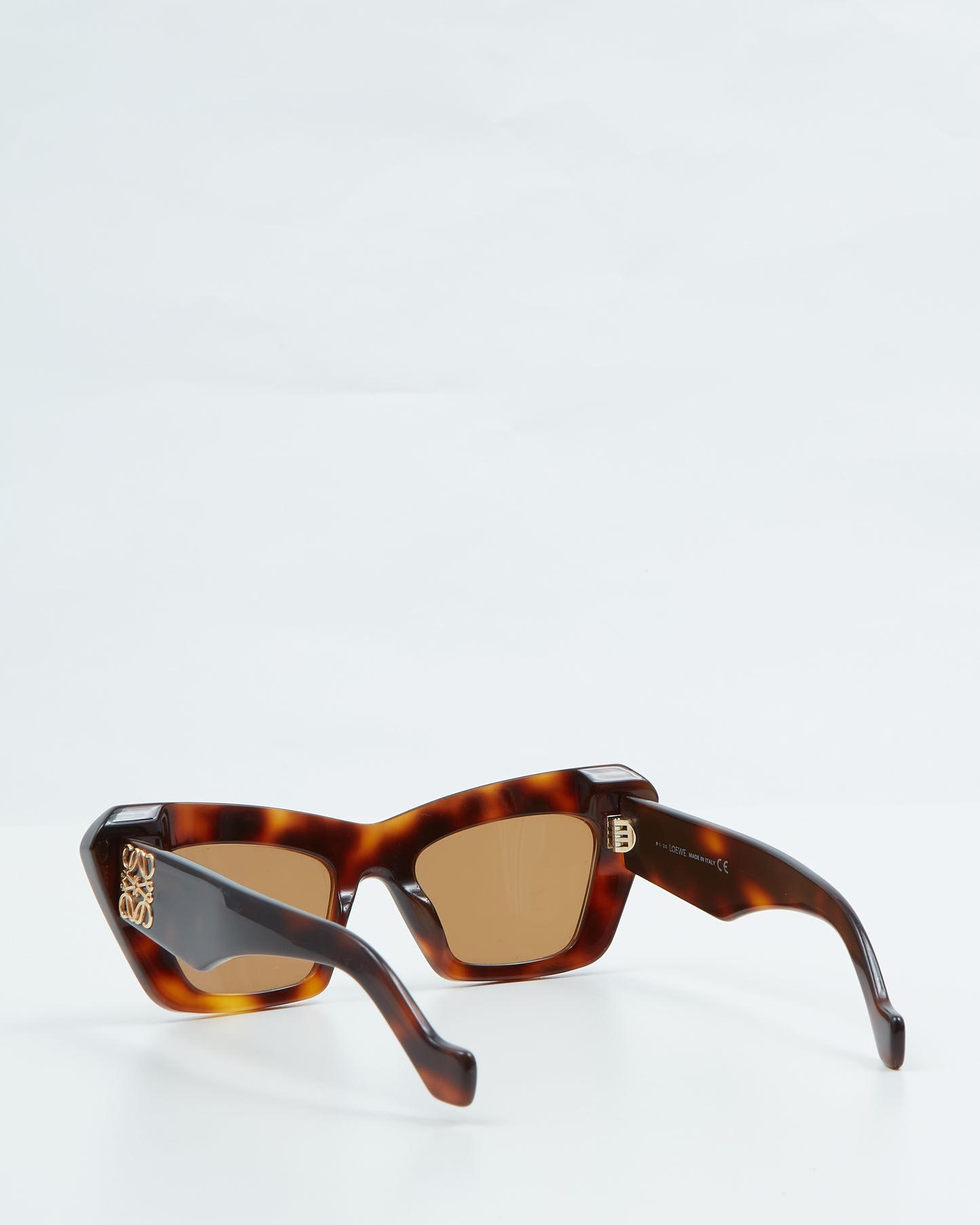 Loewe Brown Tortoise Cat Eye Tinted Sunglasses