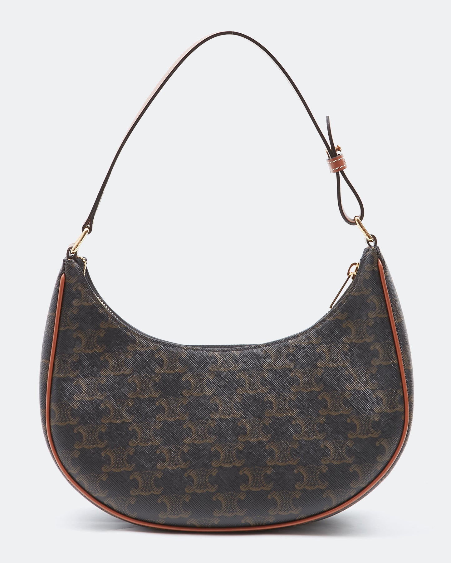 Celine Brown Ava Triomphe Shoulder Bag