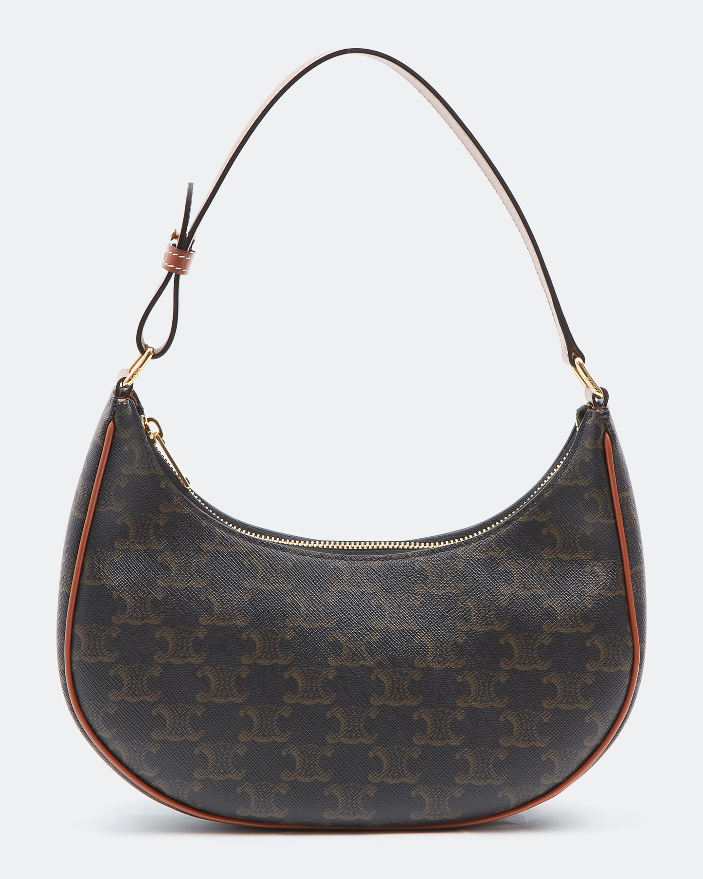 Celine Brown Ava Triomphe Shoulder Bag