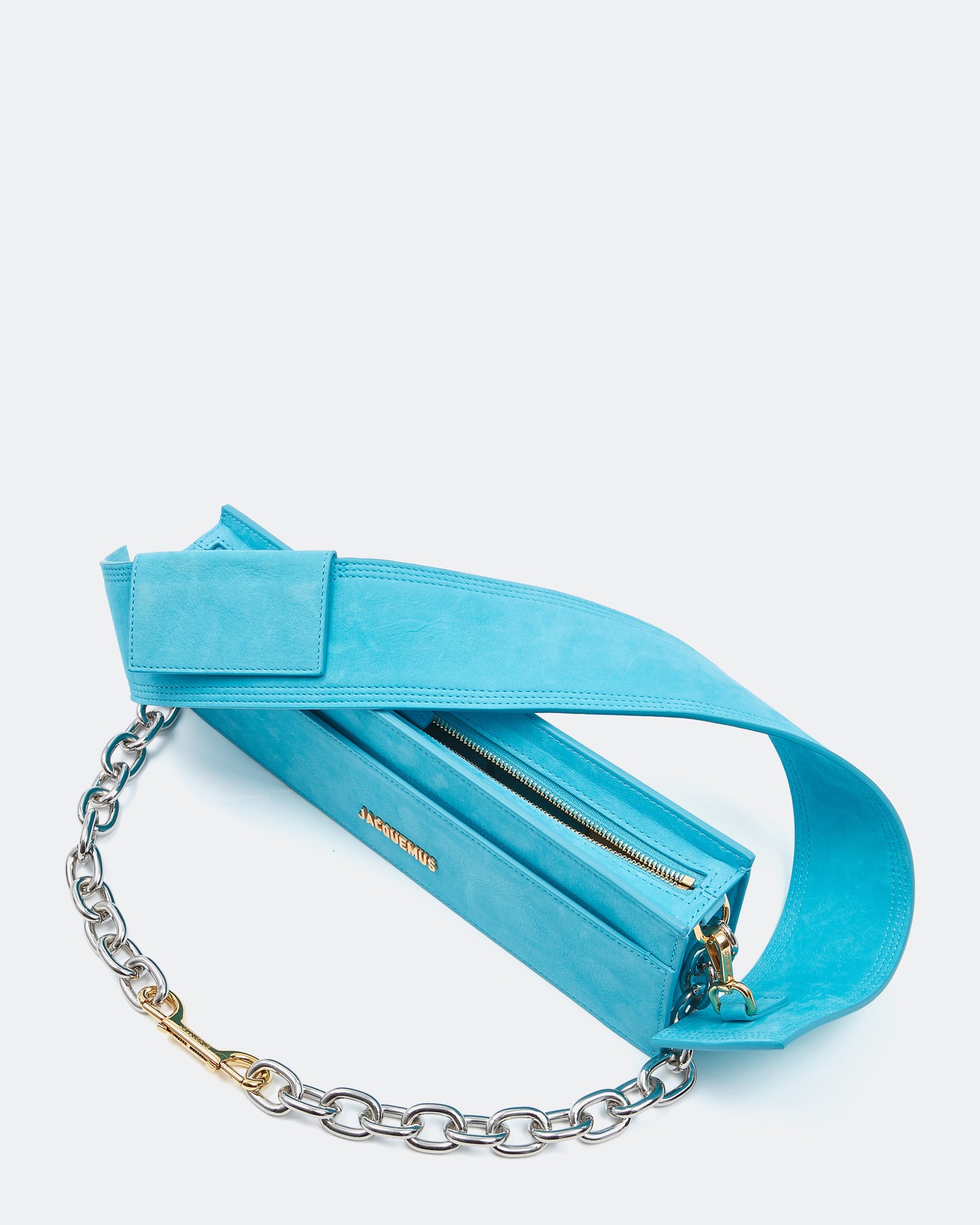 Jacquemus Teal Blue Suede Le Ciuciu Shoulder Bag