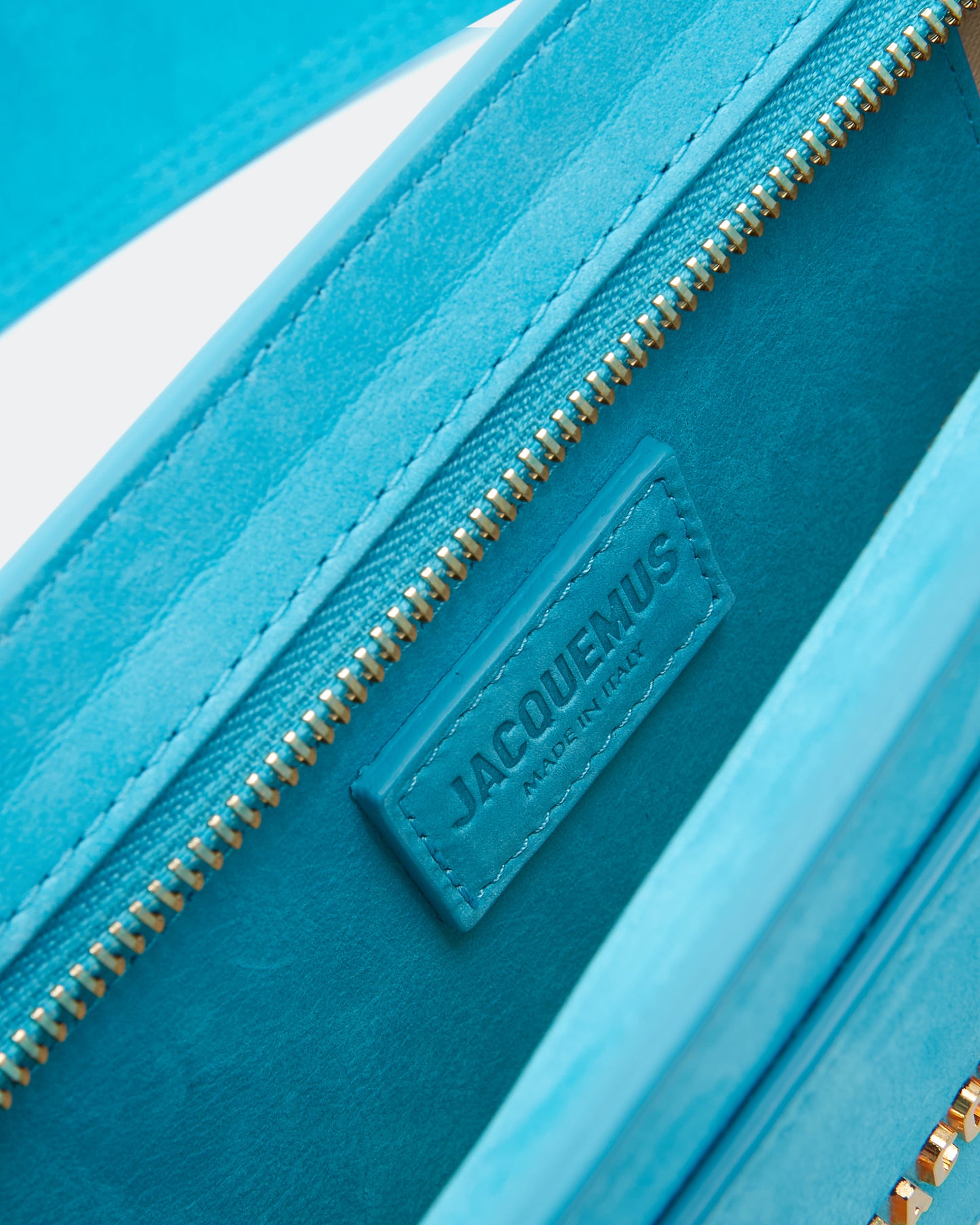 Jacquemus Teal Blue Suede Le Ciuciu Shoulder Bag