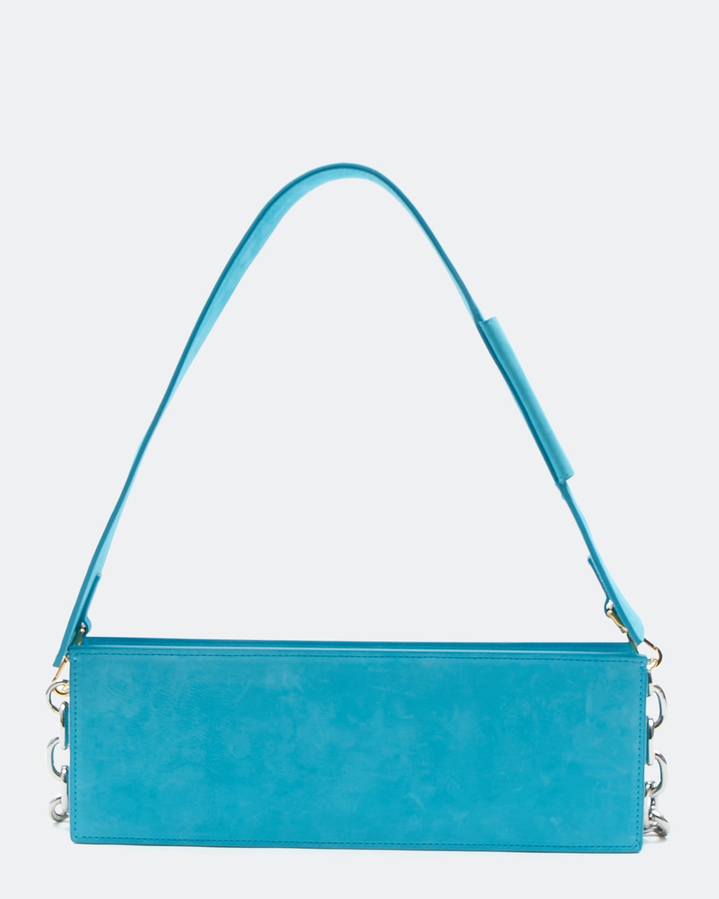 Jacquemus Teal Blue Suede Le Ciuciu Shoulder Bag