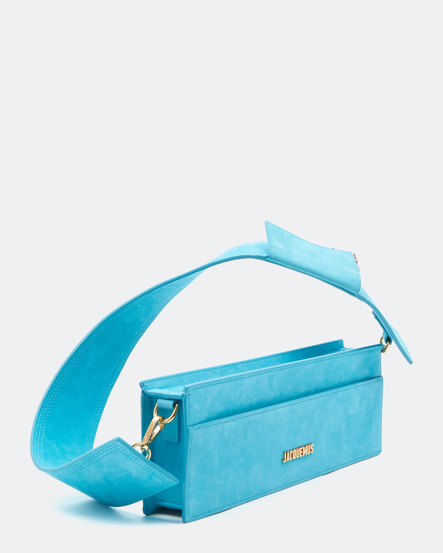 Jacquemus Teal Blue Suede Le Ciuciu Shoulder Bag