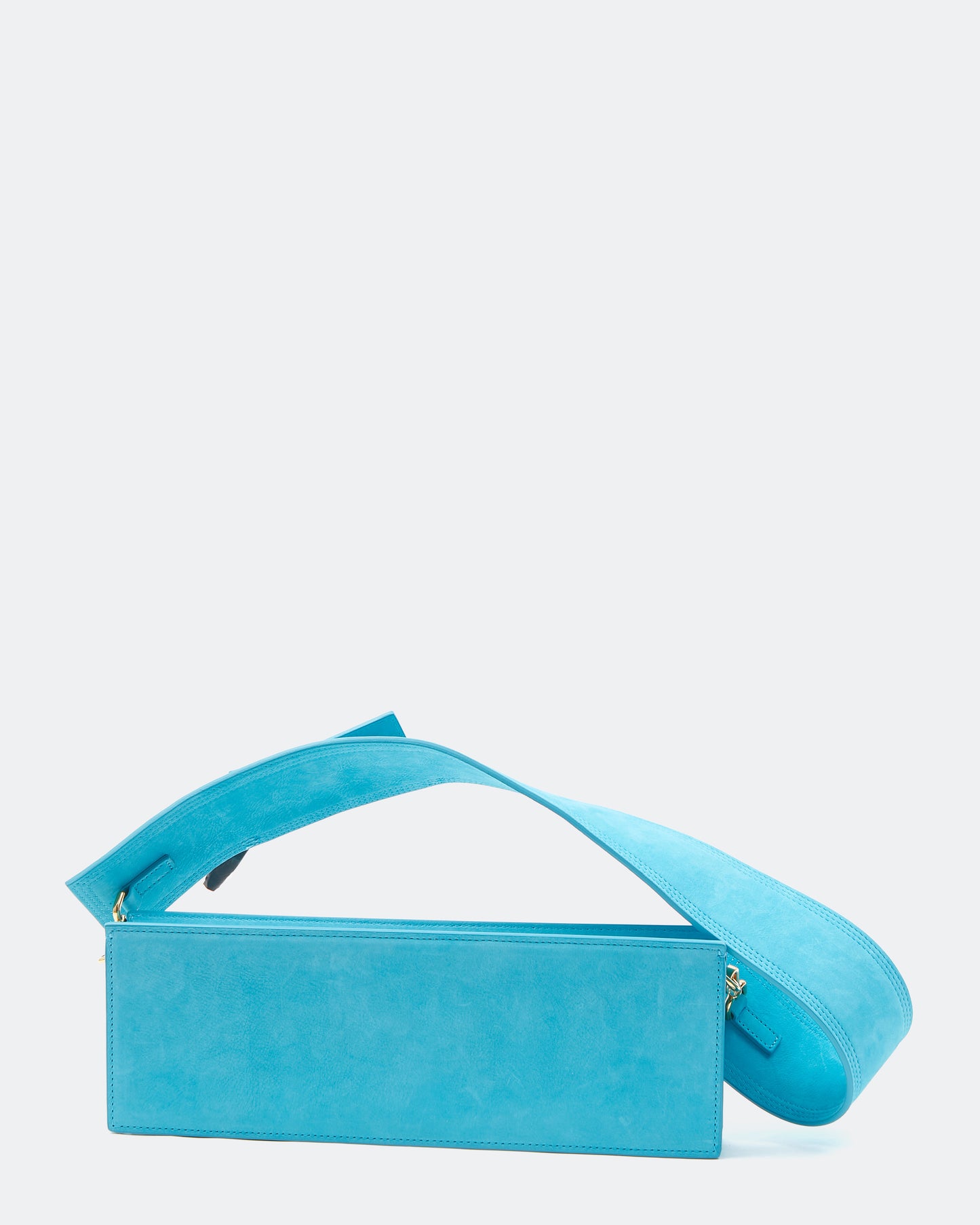 Jacquemus Teal Blue Suede Le Ciuciu Shoulder Bag