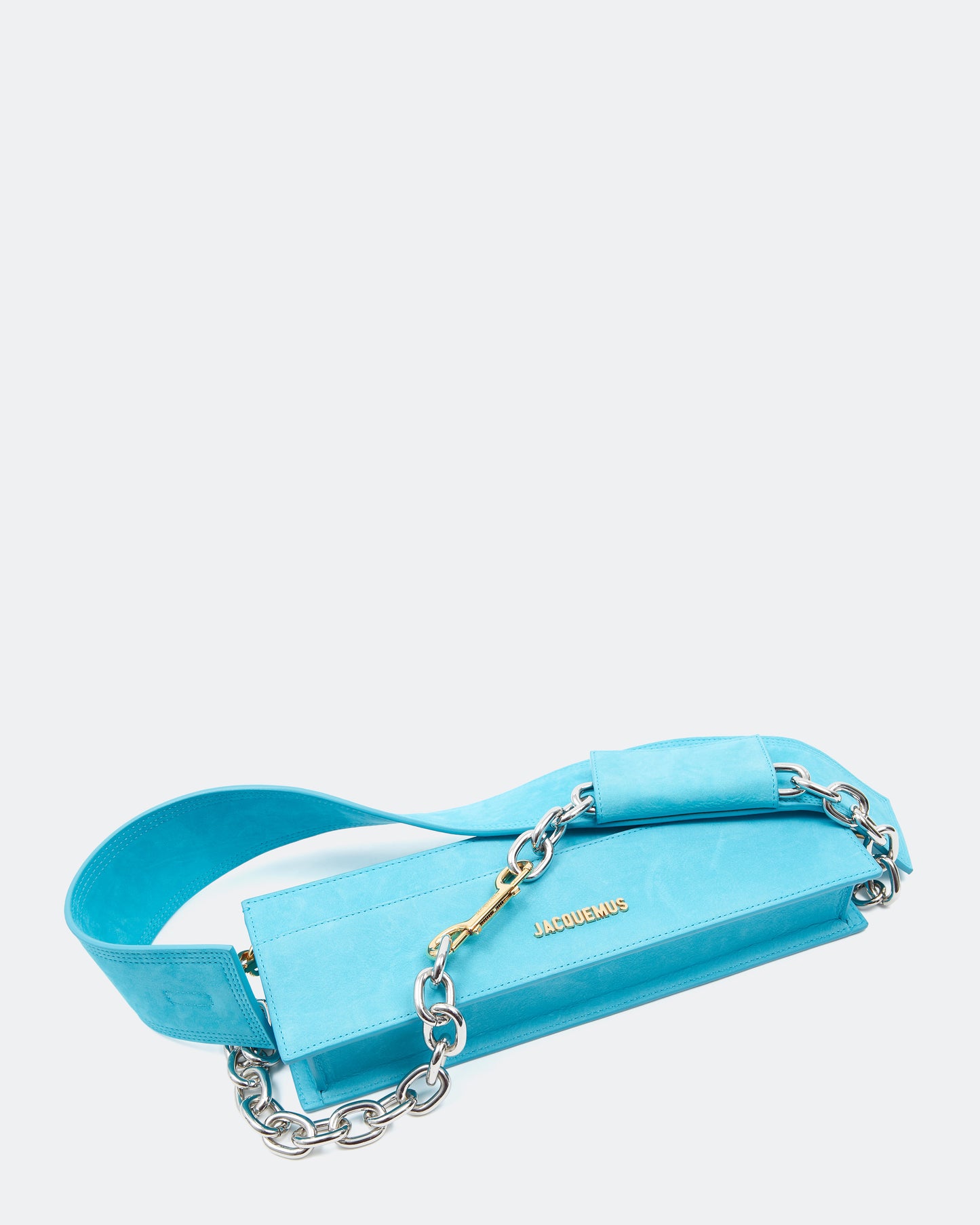 Jacquemus Teal Blue Suede Le Ciuciu Shoulder Bag