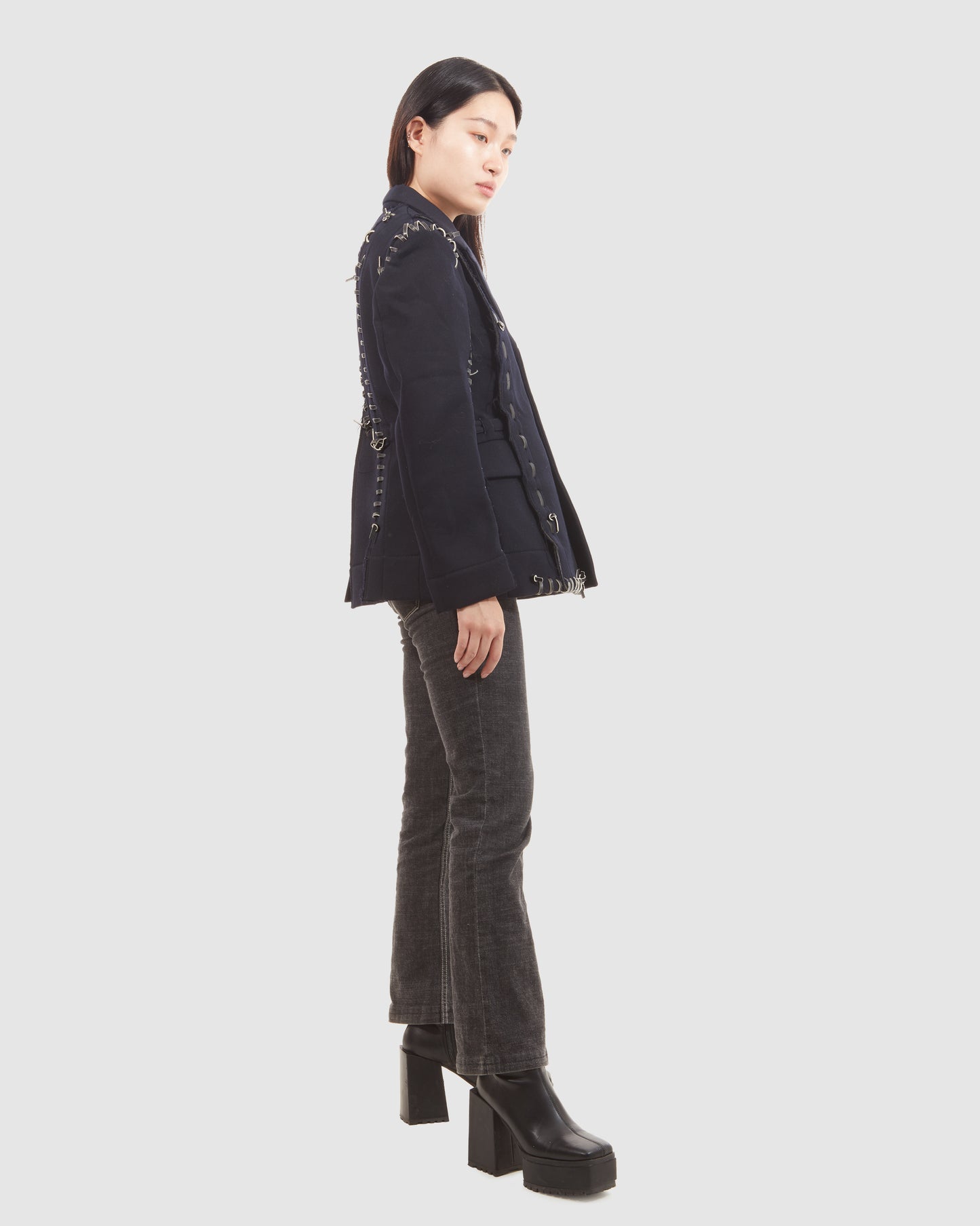 Comme Des Garçons Navy Runway Collection Blazer - S