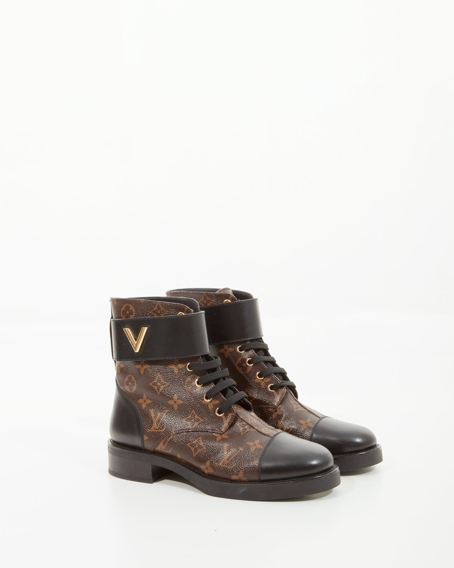 Louis Vuitton Monogram Wonderland Ranger Combat Boots - 40.5