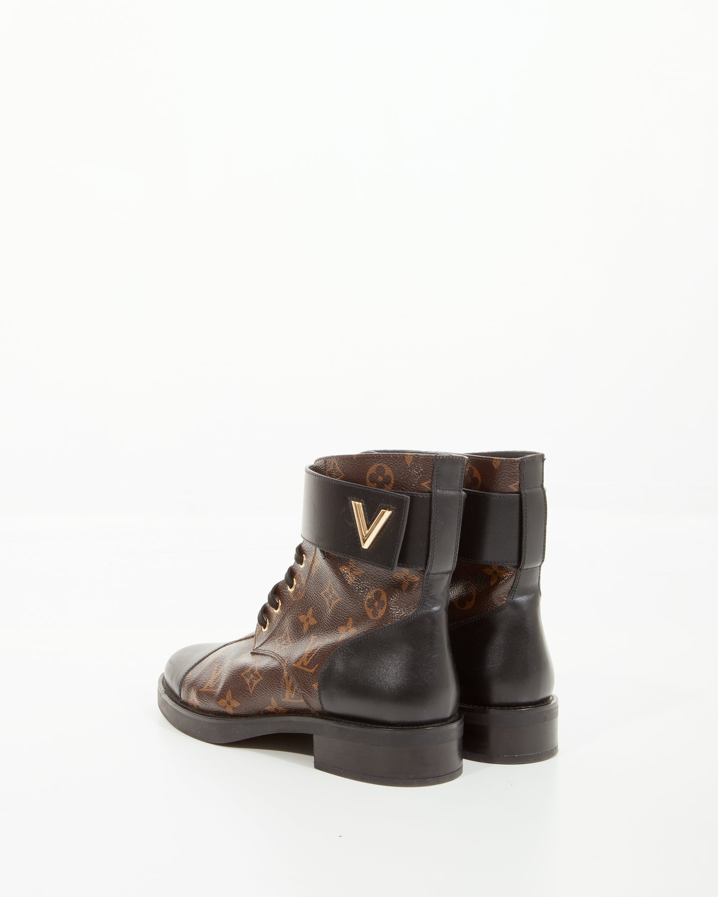 Louis Vuitton Monogram Wonderland Ranger Combat Boots - 40.5