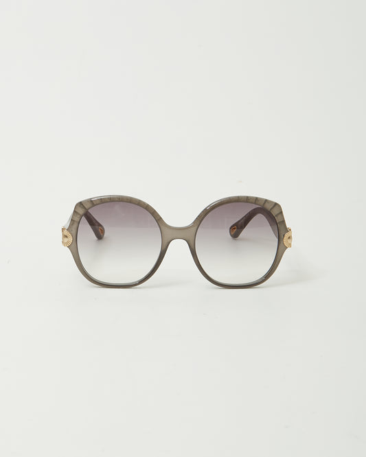 Chloé Grey CE749S Round Oversize Sunglasses