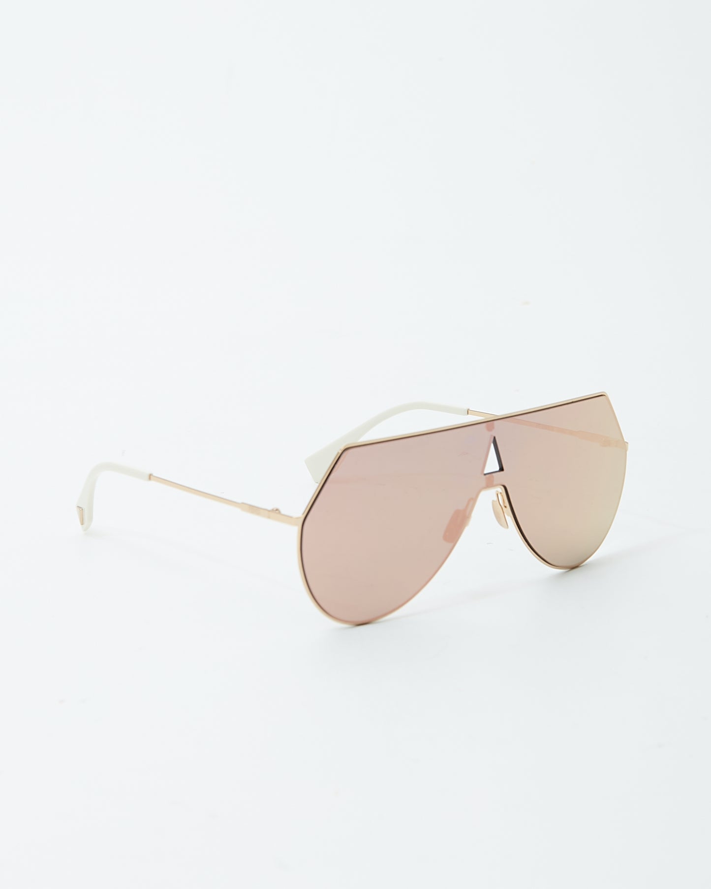 Fendi Rose Gold Shield FF0193/S Lunettes de soleil aviateur