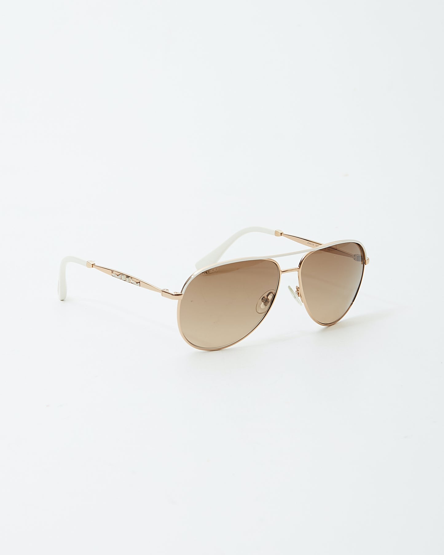 Jimmy Choo Gold Jewly/S Aviator Sunglasses