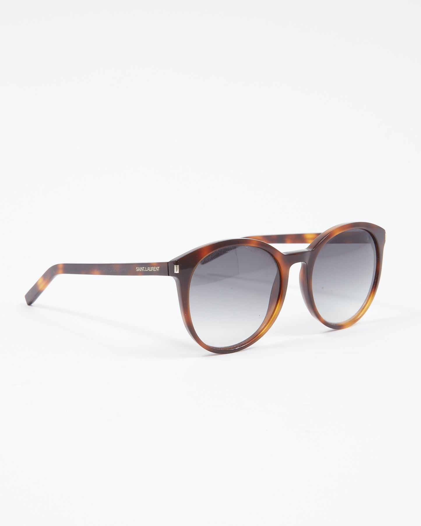 Lunettes de soleil yeux de chat YSL 6 classiques écaille marron Saint Laurent