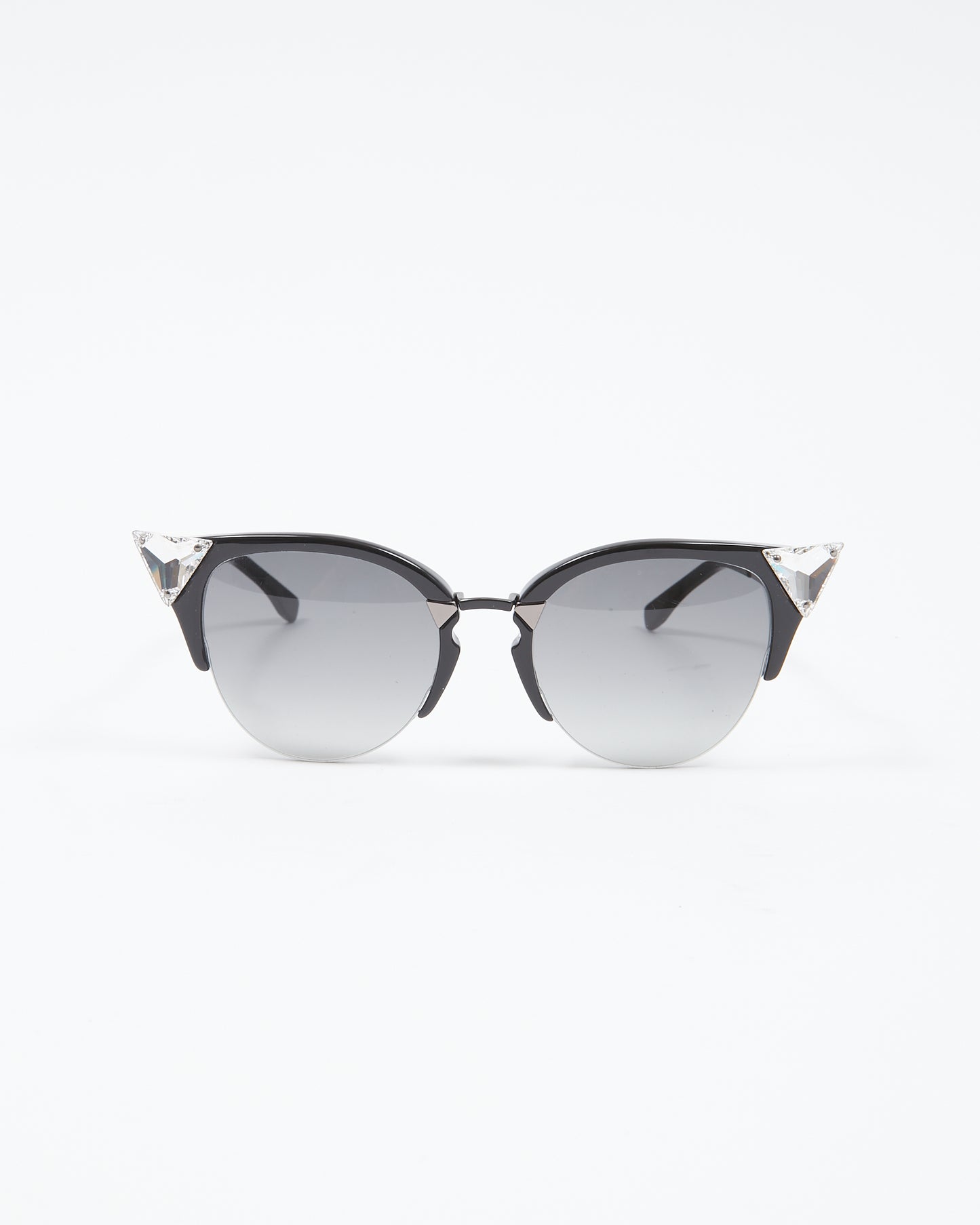 Fendi Black Crystal Cat Eye FF0041/S Sunglasses