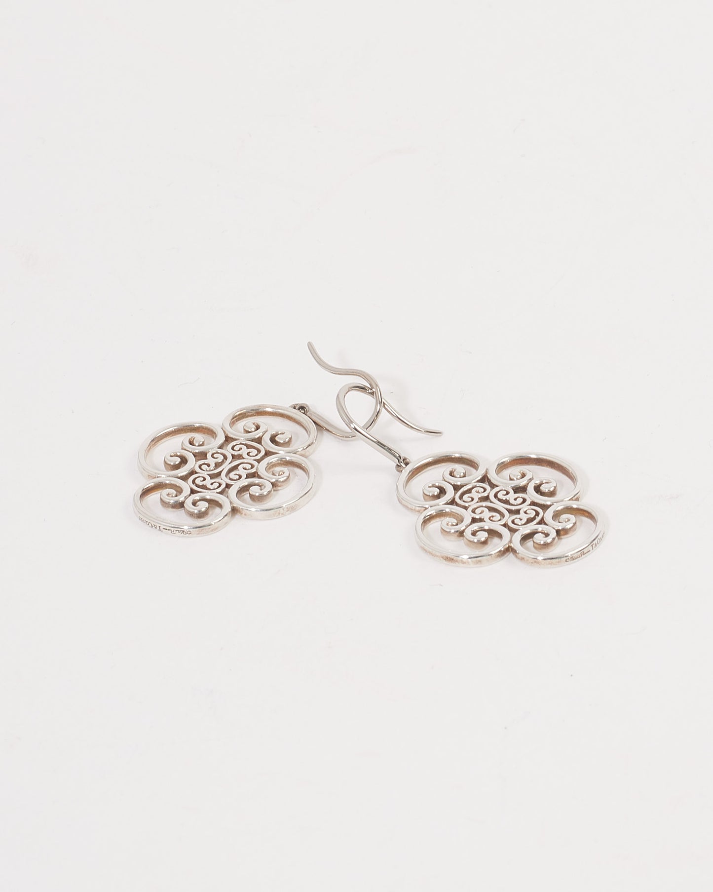 Tiffany 
Co. Silver Venezia Goldoni Quadruplo Drop Earrings