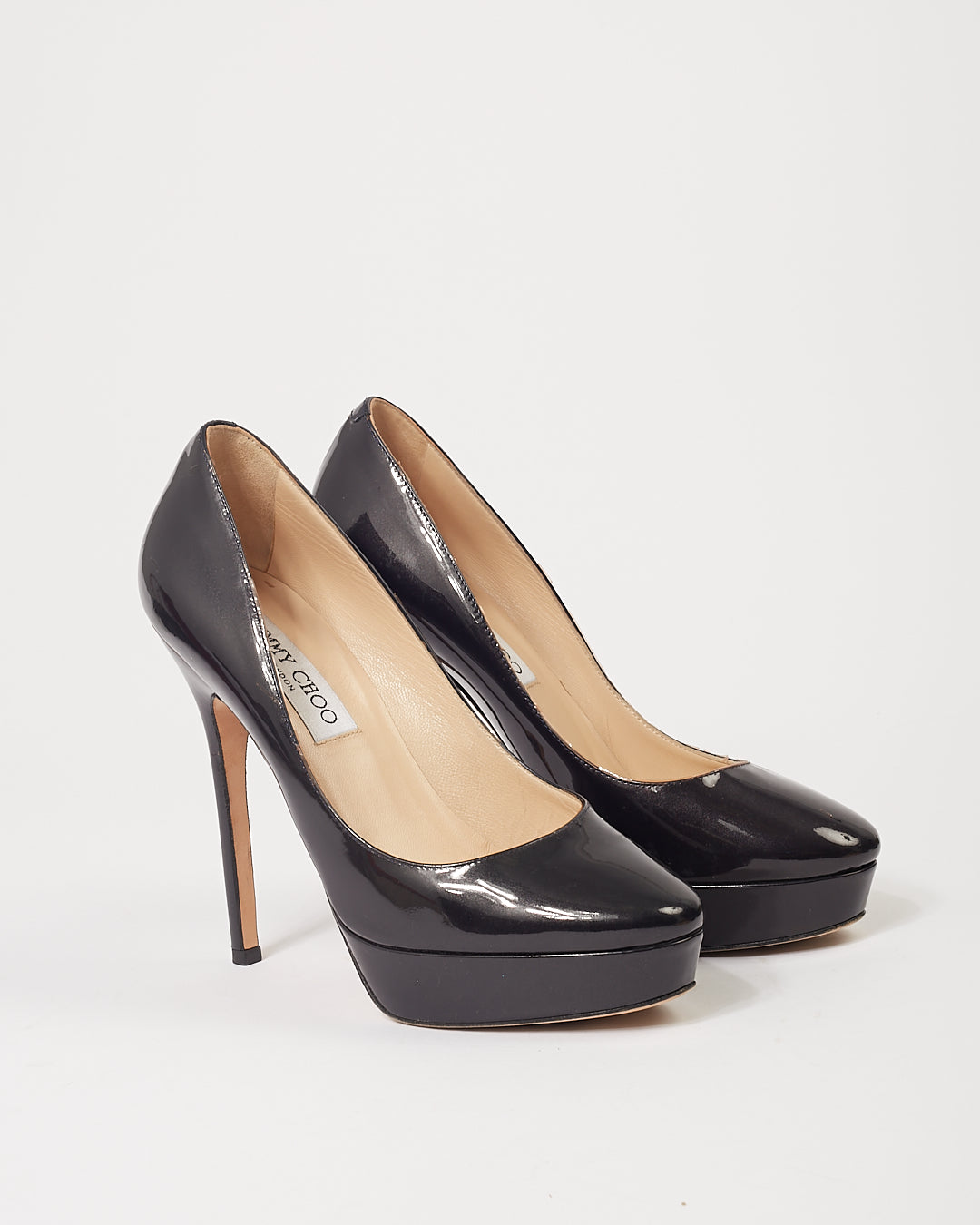 Jimmy Choo Aubergine Patent Leather Pumps- 36.5