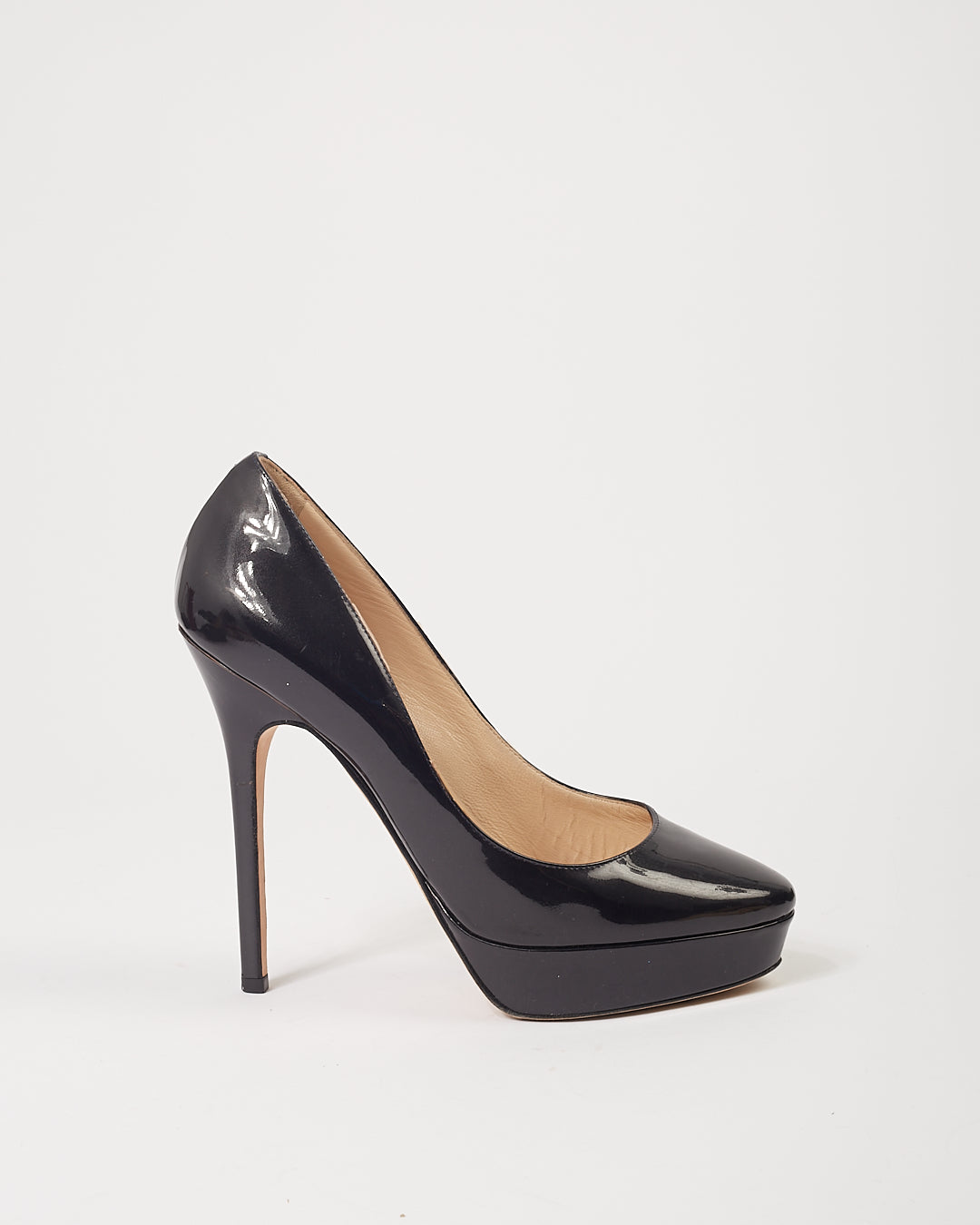 Jimmy Choo Aubergine Patent Leather Pumps- 36.5