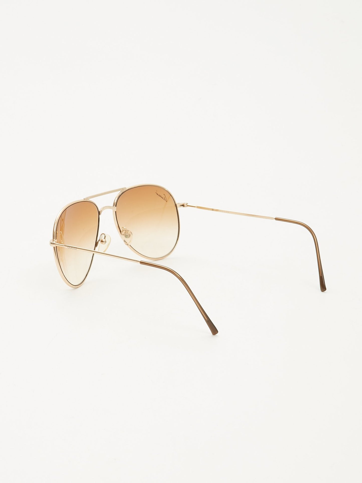 Gucci Gold Tint Lense GG1287 Aviator Sunglasses