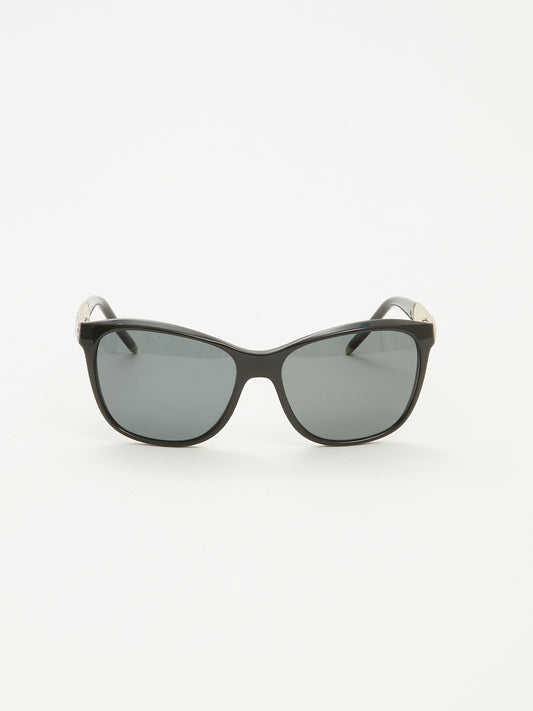 Bulgari Black Serpenti Cat Eye Polarized Sunglasses