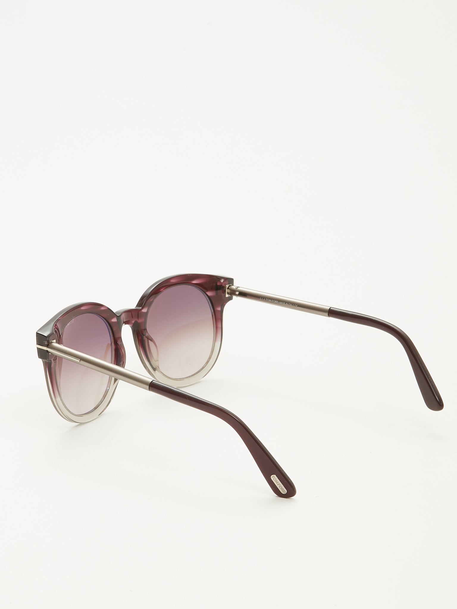 Tom Ford Purple Tint 2-1.6 Cat Eye Sunglasses