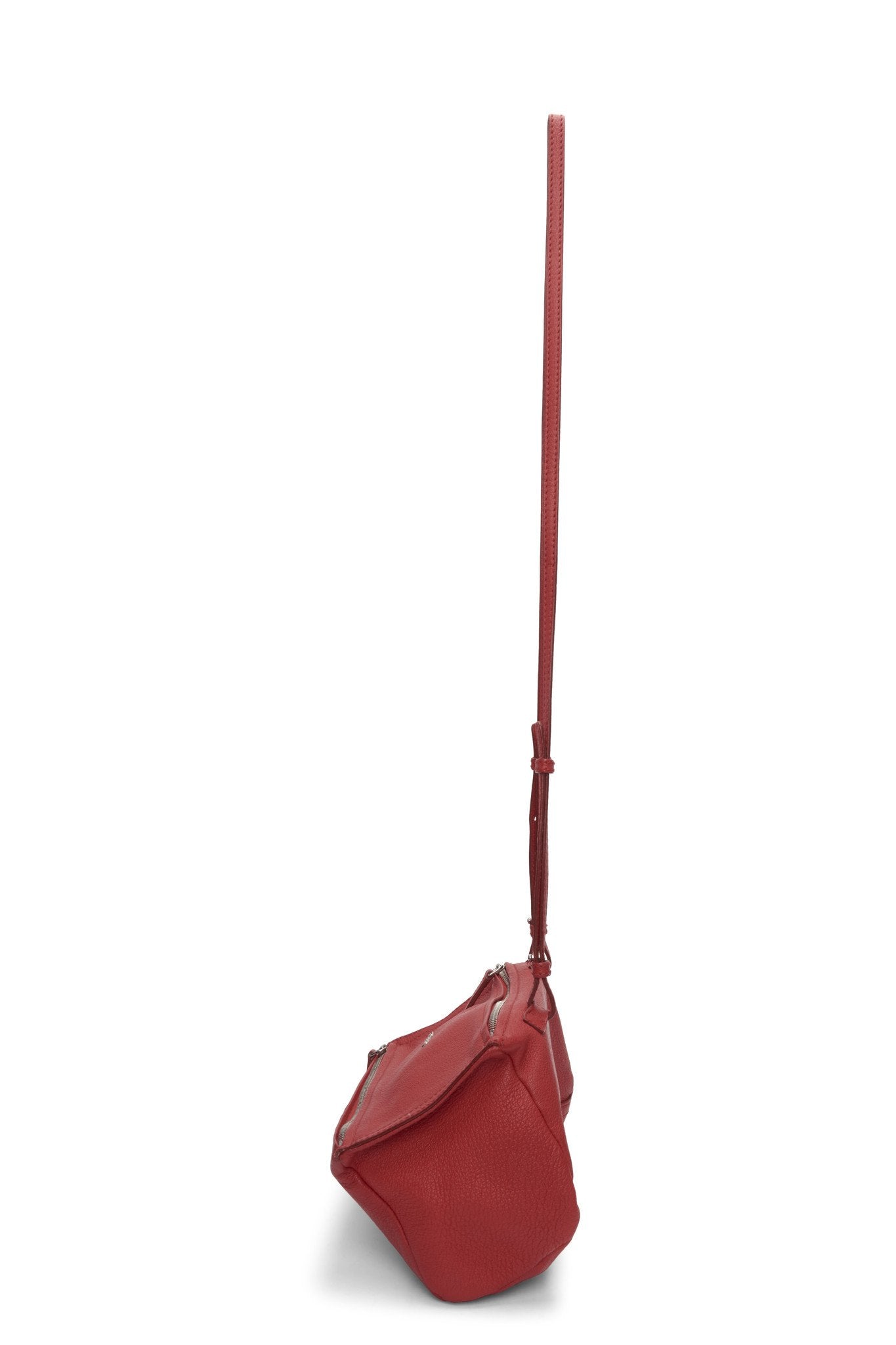 Givenchy Red Grained Leather Mini Pandora Crossbody