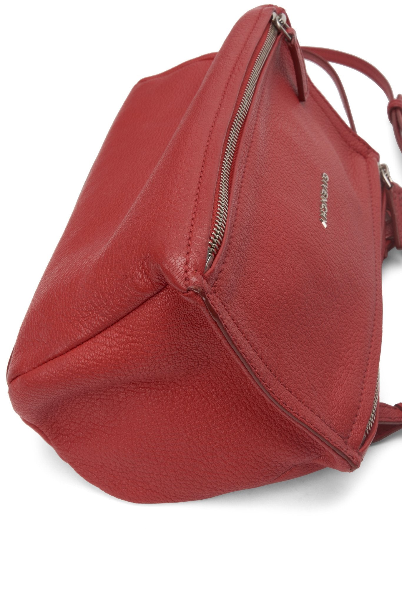 Givenchy Red Grained Leather Mini Pandora Crossbody