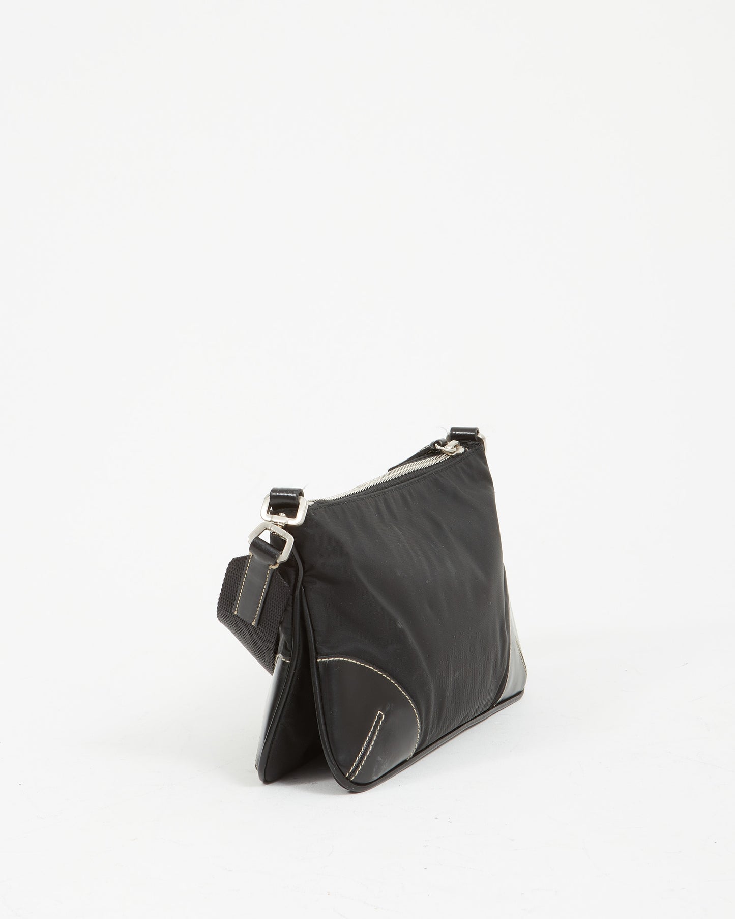 Sac à bandoulière Prada en nylon noir Tessuto