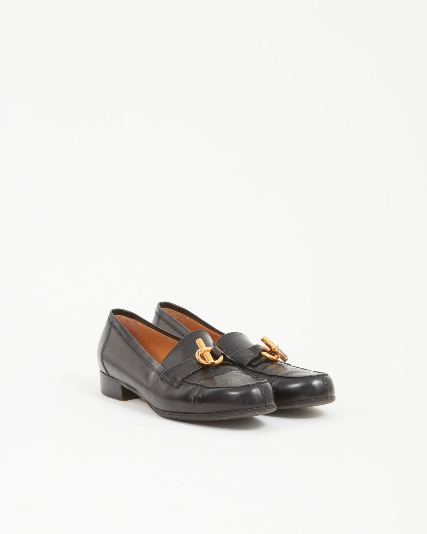 Hermès Black Leather Loafer - 39