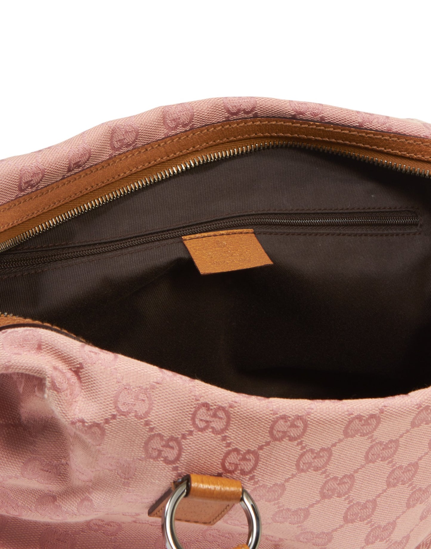 Gucci Pink GG Monogram Canvas Small Boston Bag